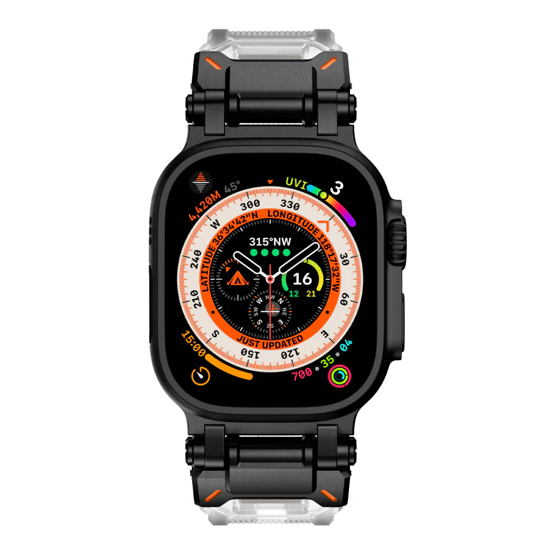 Új titán fém fej szilikon szíj Apple Watch-hoz