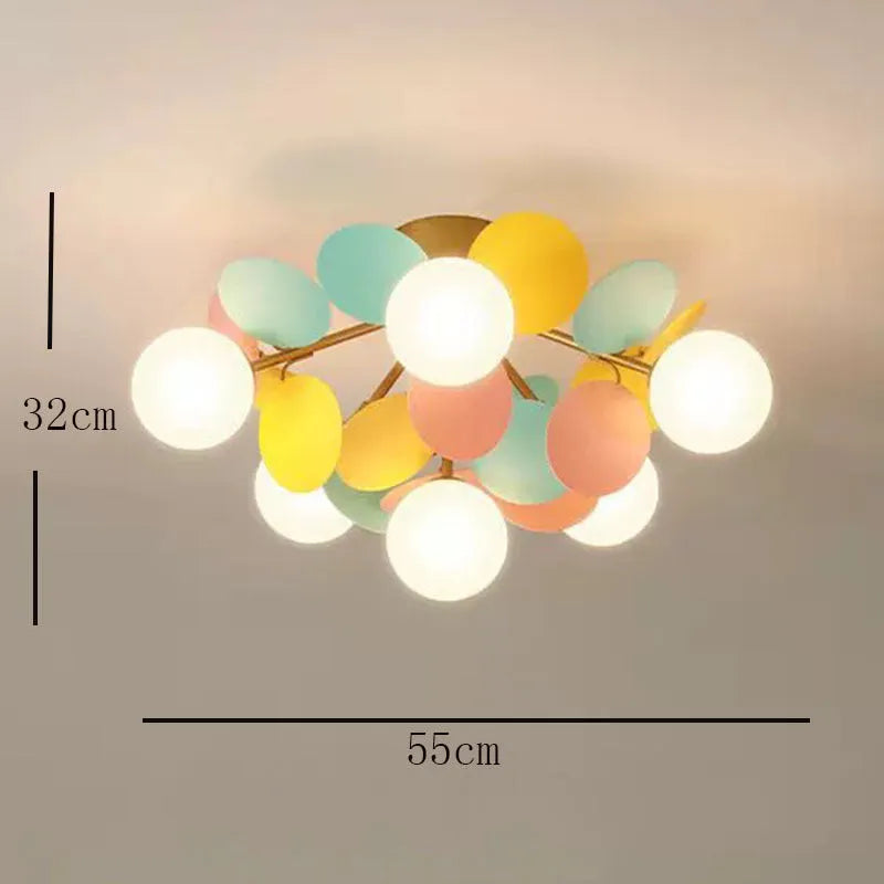 Aria modern taklampa med bubbelkluster - design i flera färger