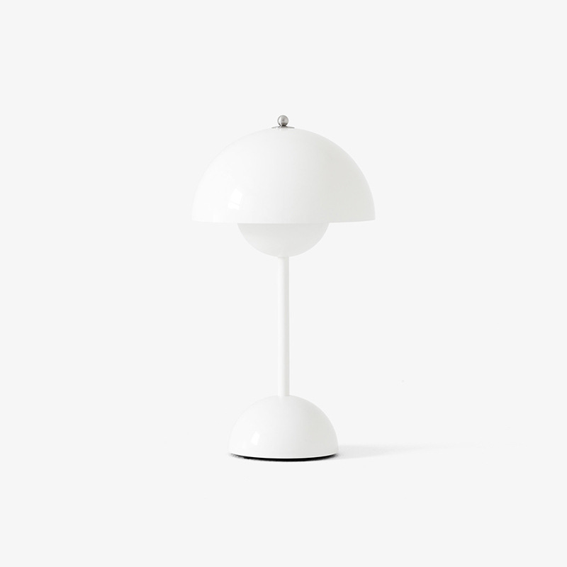 Aurea Mid Century Mushroom Table Lamp With Warm Glow