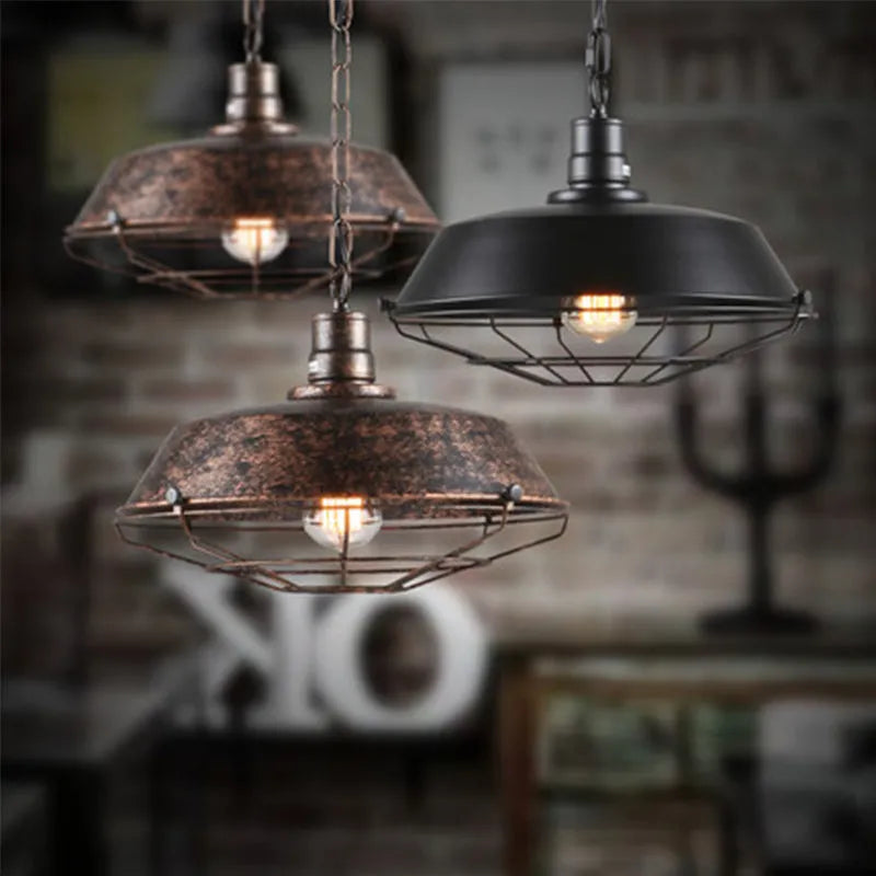 Black Industrial Pendant Light Shade — Epoch Rustic