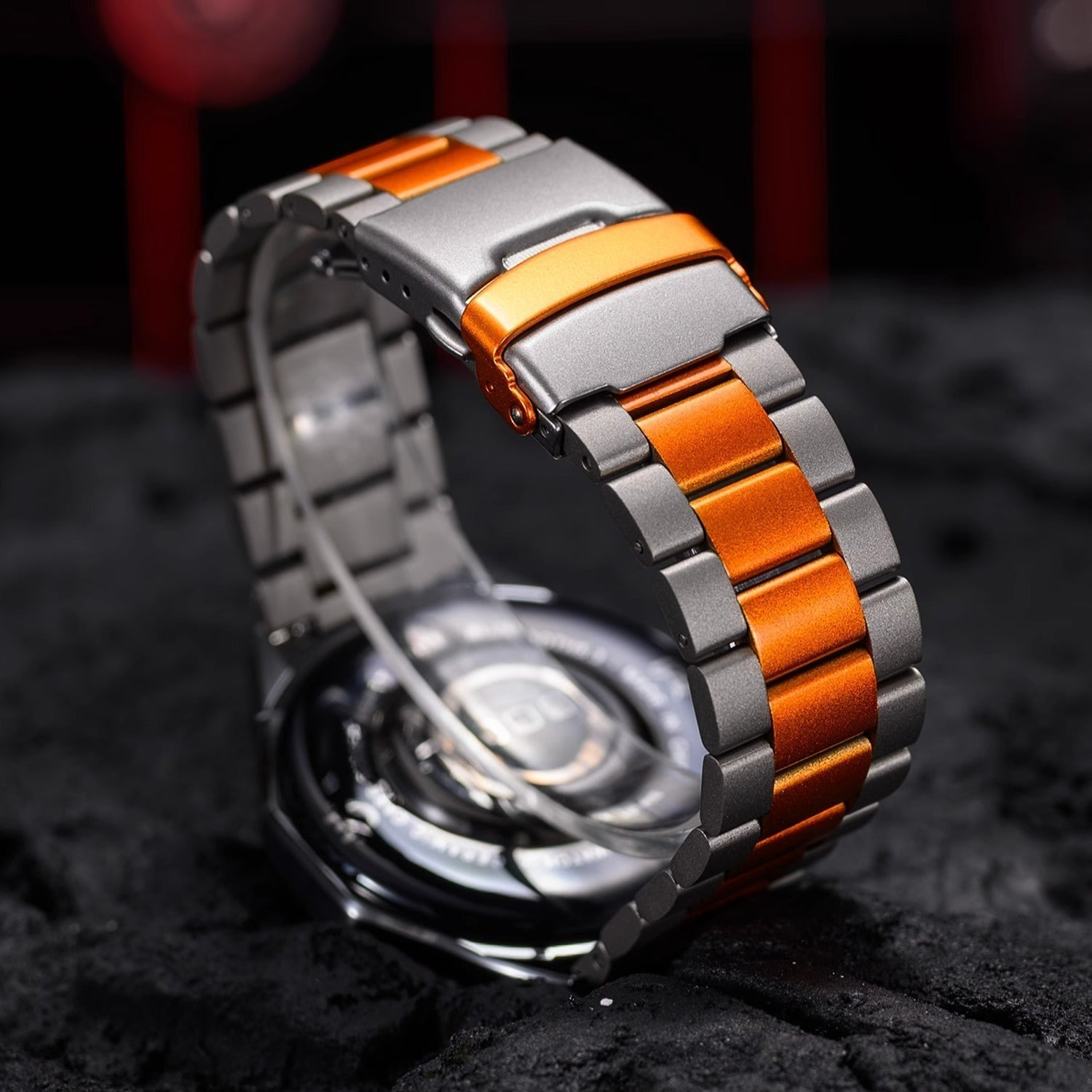 Anel de Titânio Estilo Empresarial para Samsung Watch Ultra