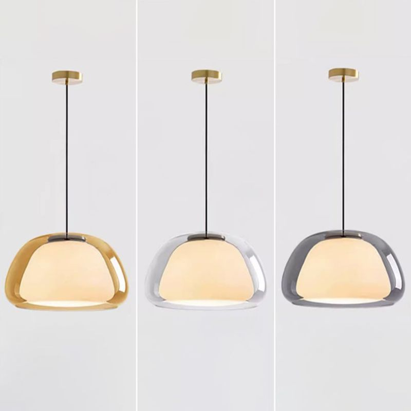 Aurora Milk Glass Pendant Light Modern Hanging Lamp