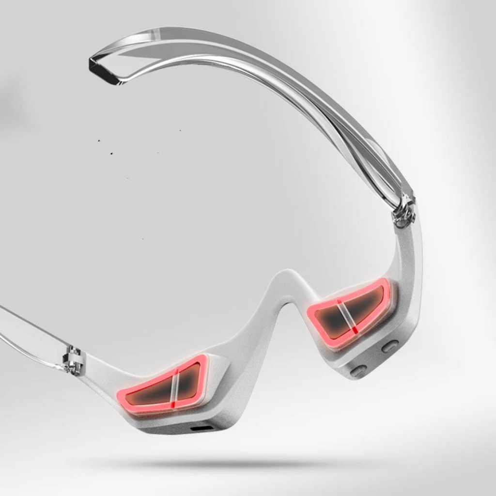 Lunettes de luminothérapie rouge - Réduit les cernes et rajeunit !