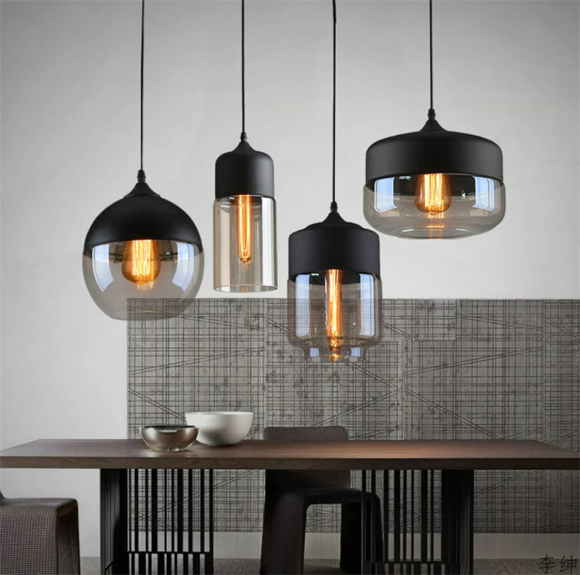Lucevia | Luxurious Glass and Wood Pendant Light | Orntli