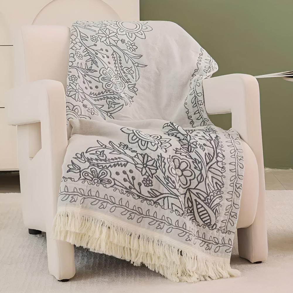 Pătură de bumbac Nordic Charm pentru confort călduros zilnic