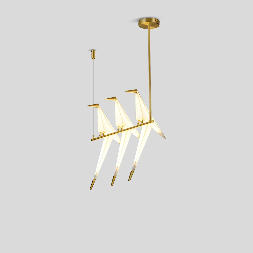 Papierkranich-Vogel-Kronleuchter für Esszimmer - Orntli