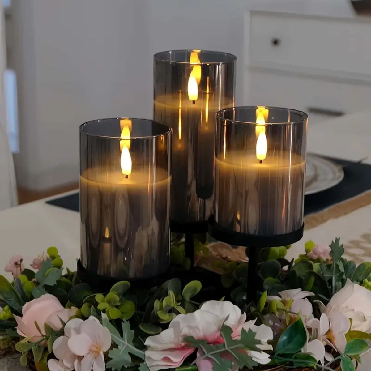Flammenlose Kerzen – Stimmungsbeleuchtung mit Fernbedienung