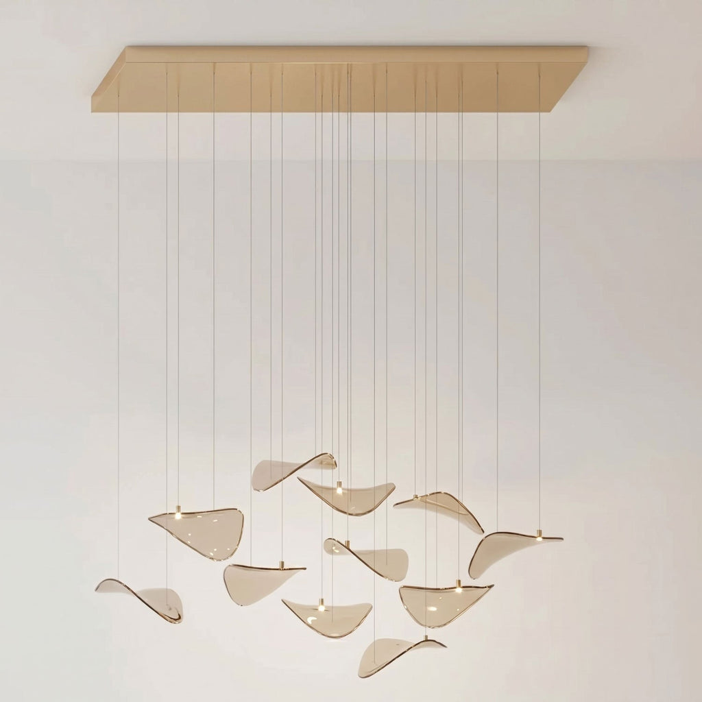 Wave Floating Leaf Chandelier - Vakkerlight