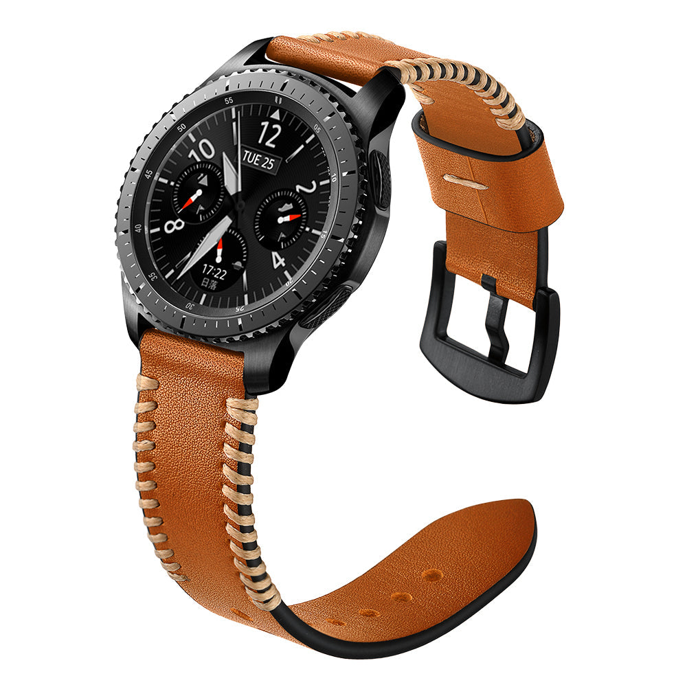 Kožený ručně šitý řemínek pro Samsung Galaxy Watch 4/5/6/7-20mm