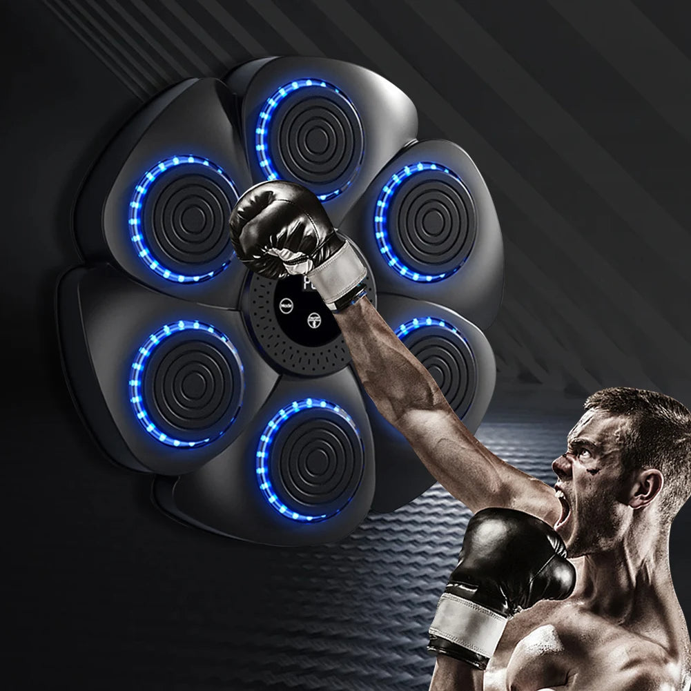 Machine de boxe musicale intelligente pour entraînements interactifs de frappe