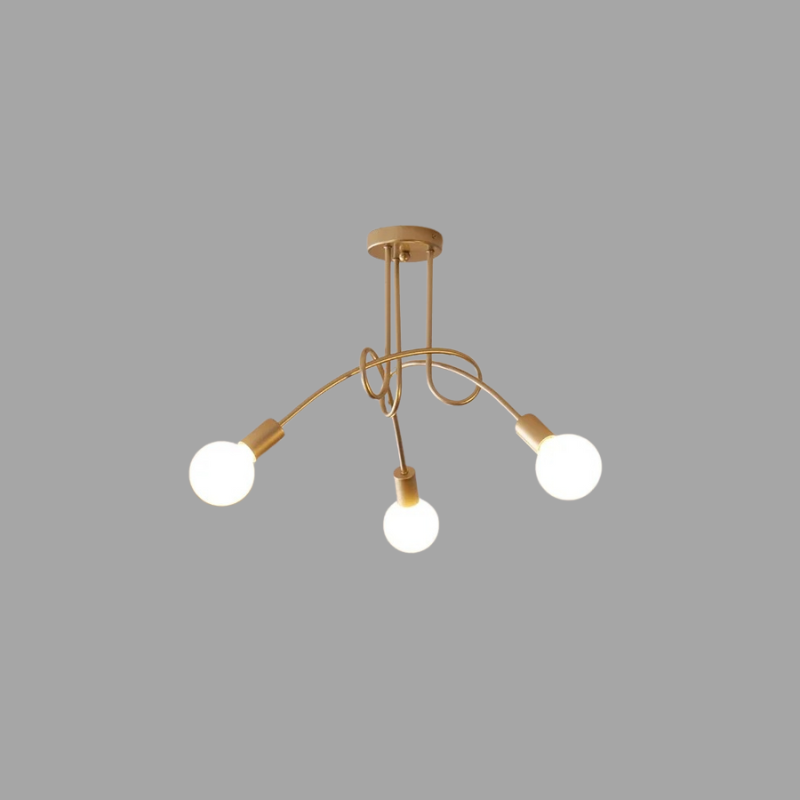 American Vintage kroonluchter - smeedijzeren LED hanglamp