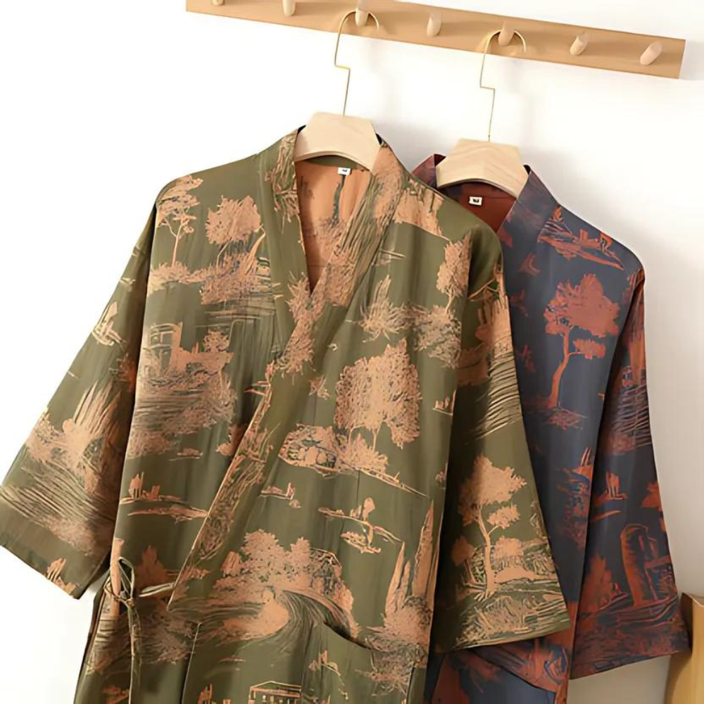 Jubah Kimono Hutan Tenang