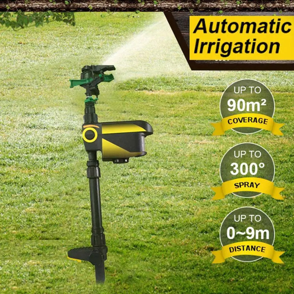 Irrigatore da giardino automatico con sensore di movimento per allontanare animali - Irrigatore esterno per prato e giardino con sensore animale