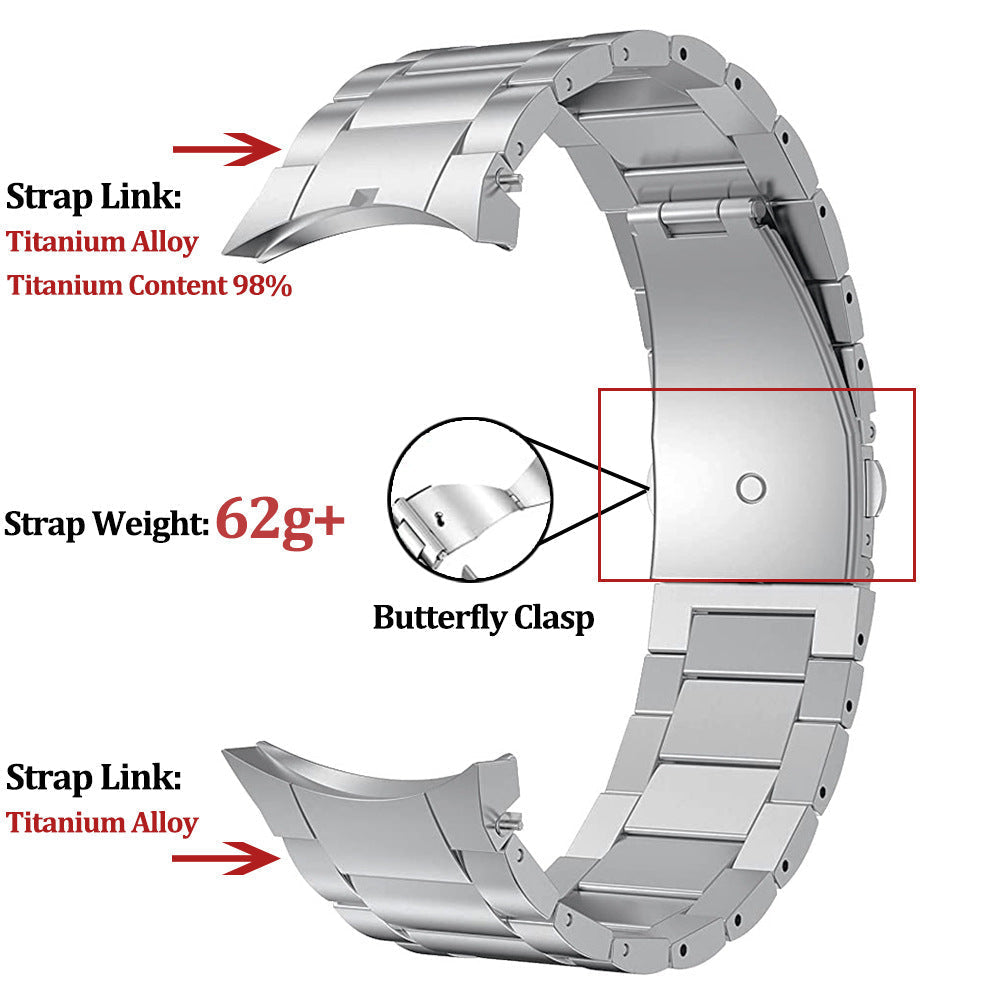 Uhrenarmband aus Titanlegierung passend für Samsung Galaxy Watch4 5 6 7 Pro