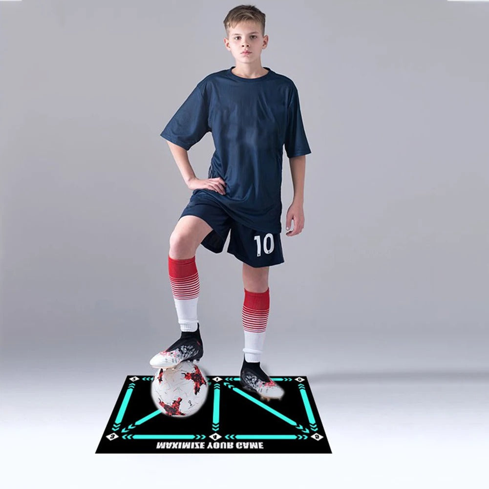 Tapis d'entraînement de football – Outil d'entraînement antidérapant et réduisant le bruit