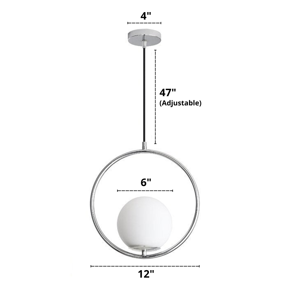 Suspensions en verre dépoli nordiques