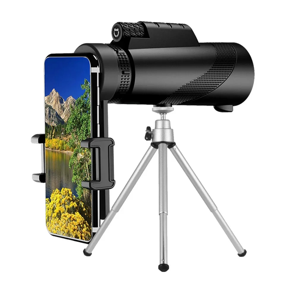 Military-Grade Monocular Telescope For Outdoor Viewing And Observation