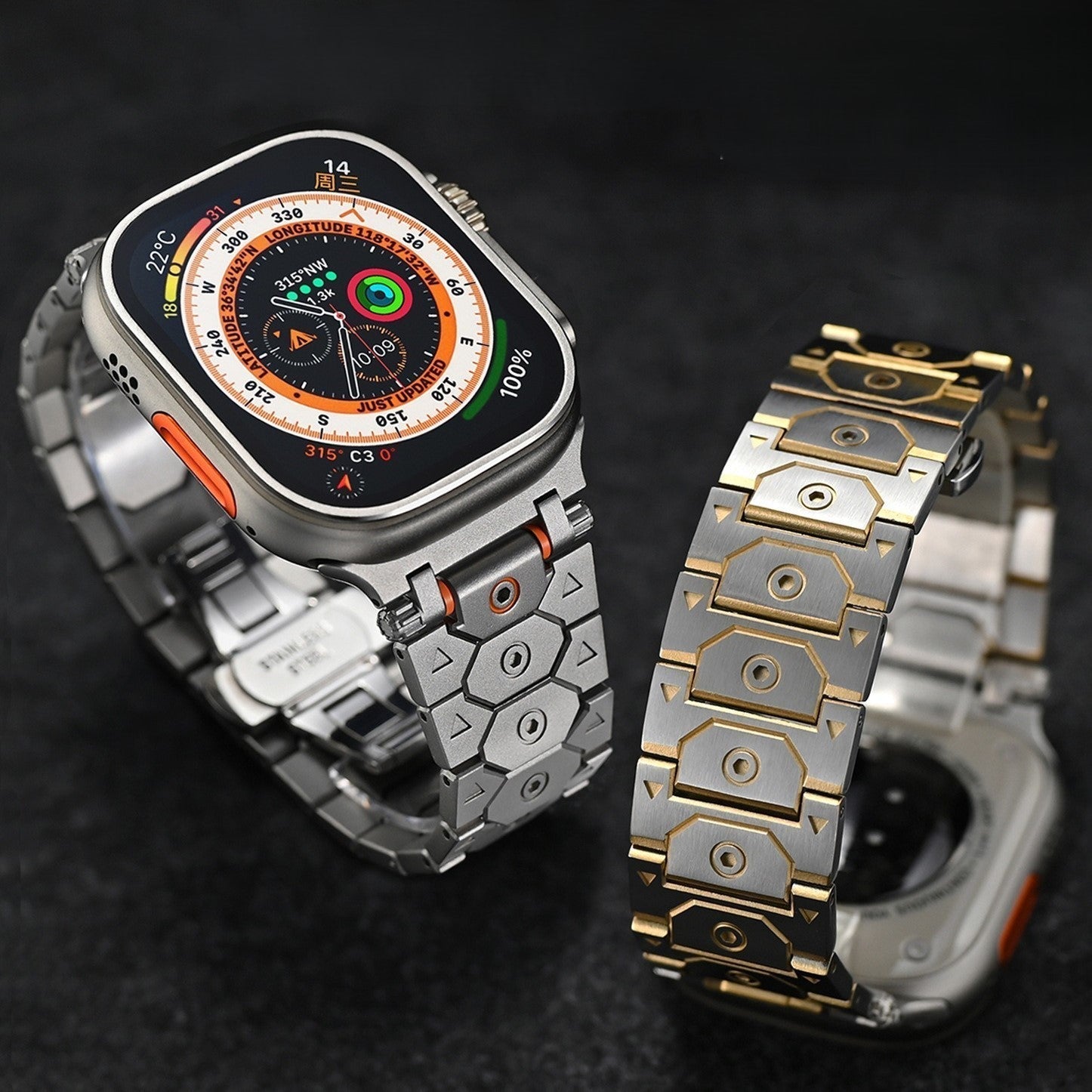 FusionX-titaaninen Apple Watch -rannehihna