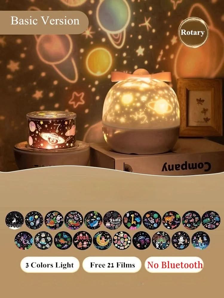 Proiettore sferico di stelle NebulaGlow per bambini, con proiezione rilassante del cielo notturno