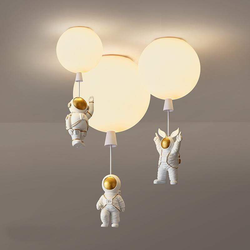 Aria Astronauten-Ballon-Deckenleuchte zur Aufputzmontage - warmes LED-Licht, 20/25/30/35 cm