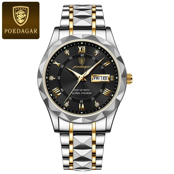 Reloj de pulsera de lujo impermeable AstraLux para hombre con función luminosa