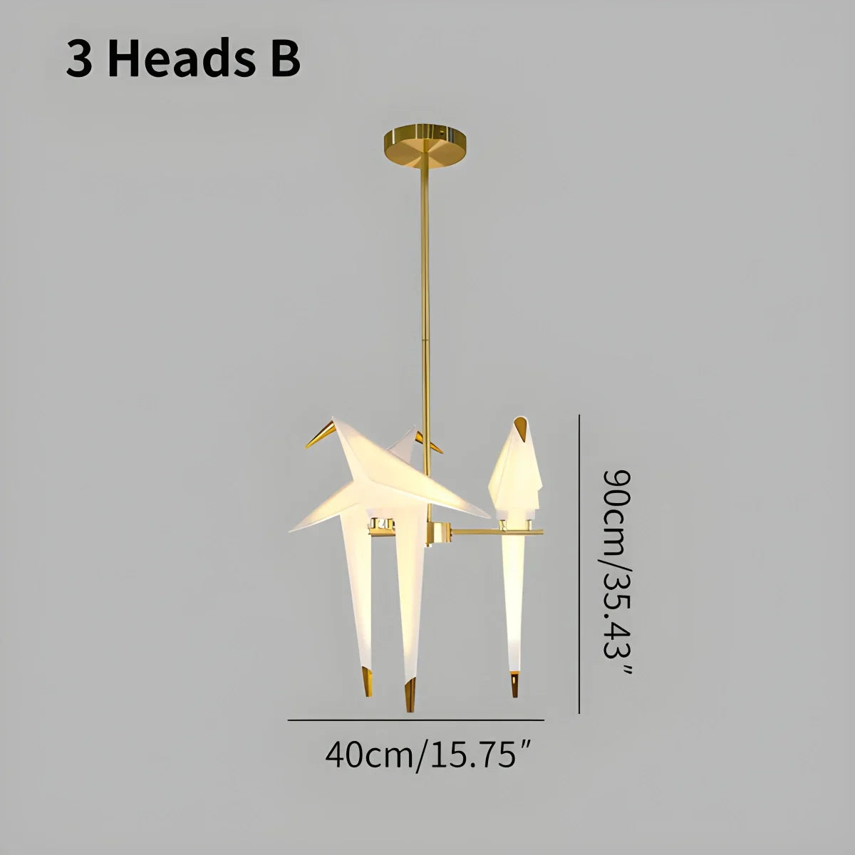 Papierkranich-Vogel-Kronleuchter für Esszimmer - Orntli
