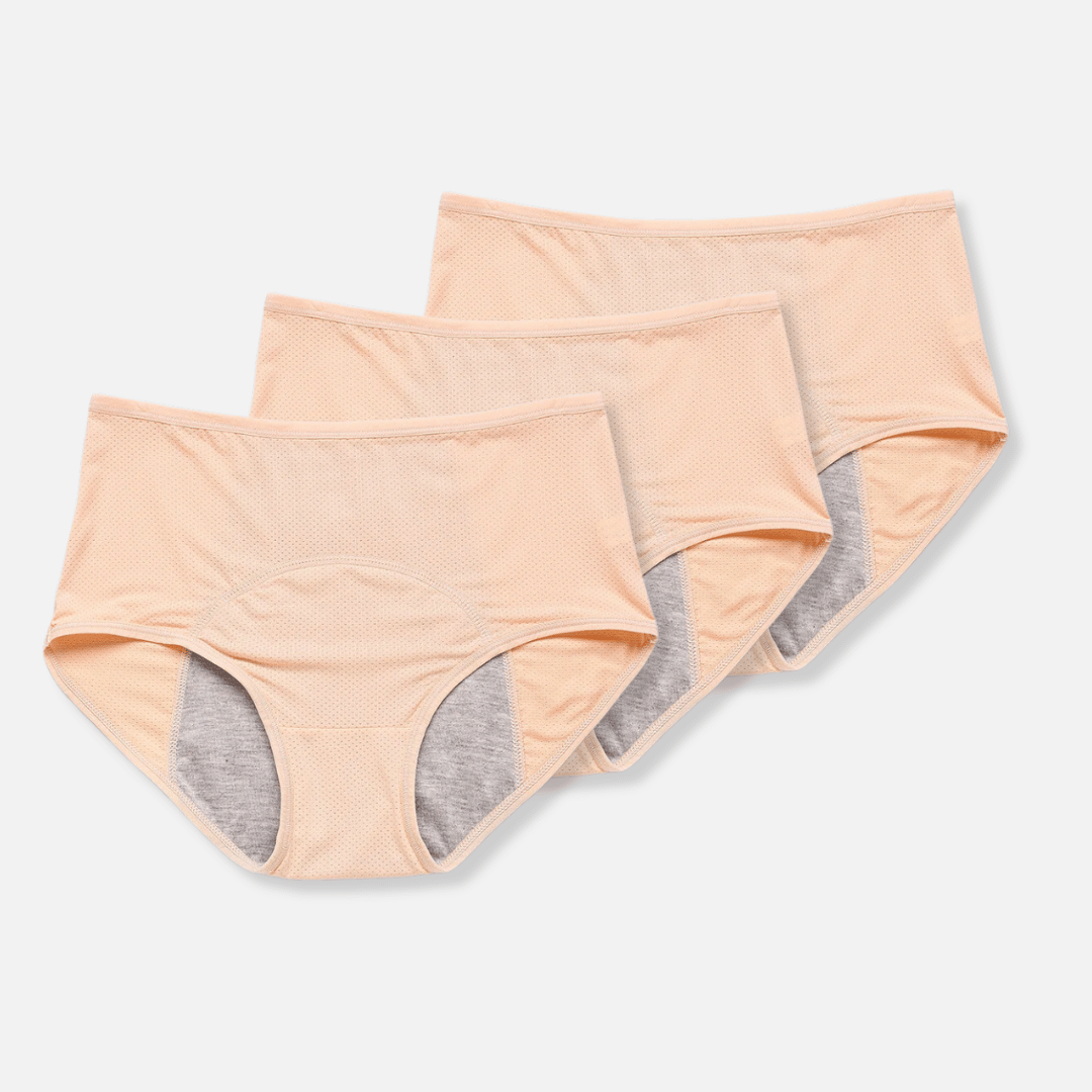 Auslaufsichere Menstruationsunterwäsche