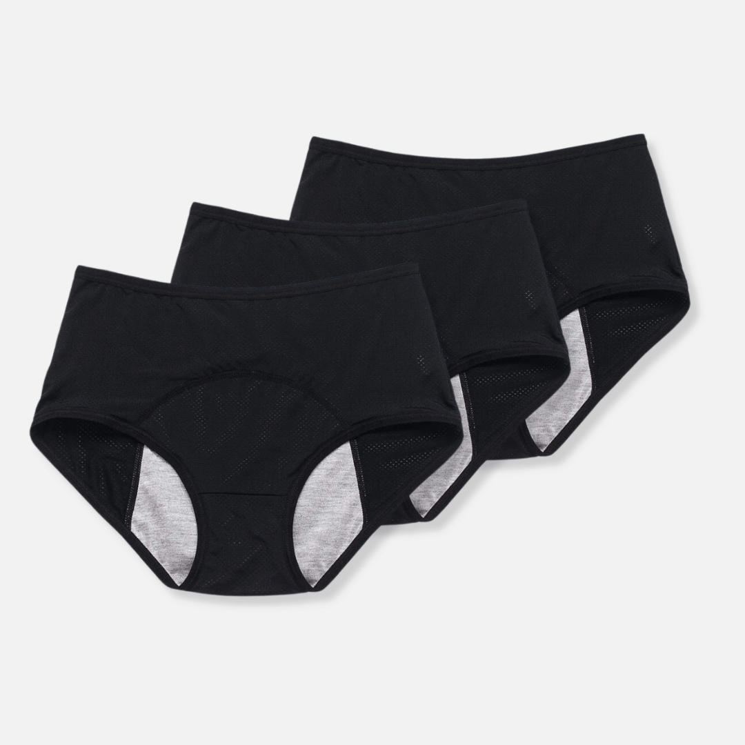 Auslaufsichere Menstruationsunterwäsche