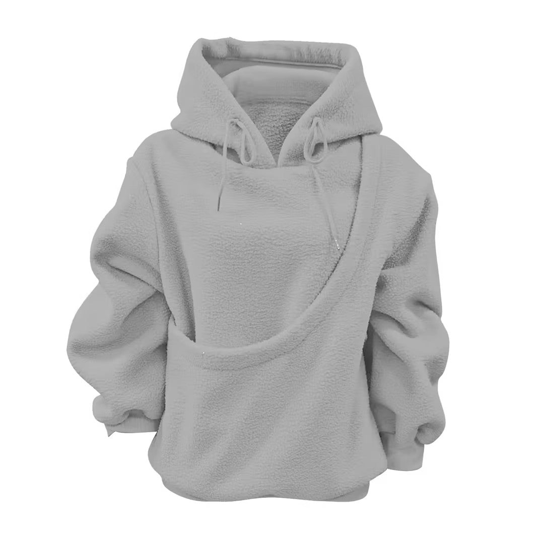 Bärbar djurbärare-hoodie för mysiga kramar