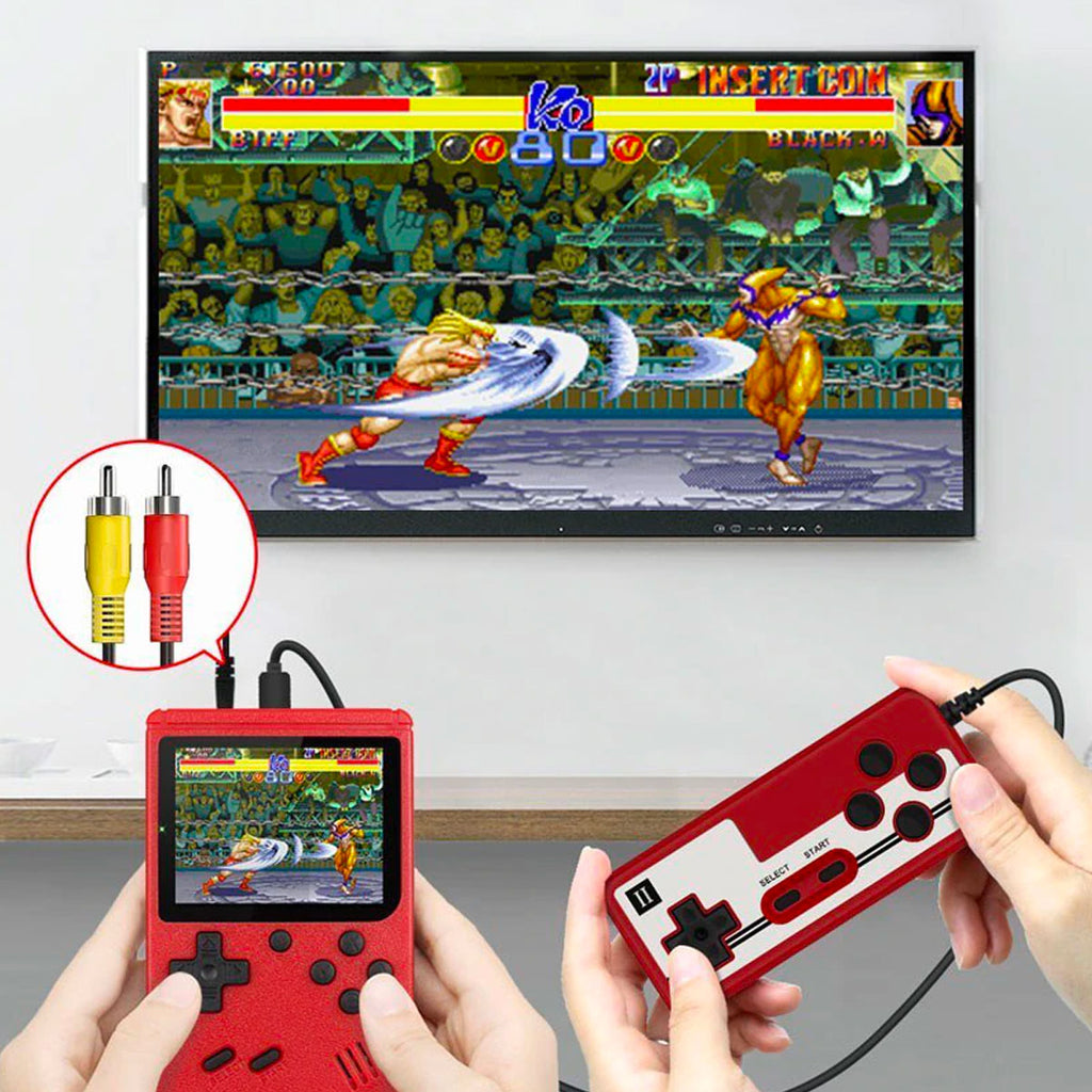 Konsol Permainan Retro NovaArc 400-Dalam-1, Alat Genggam Mudah Alih Klasik Dengan Output TV