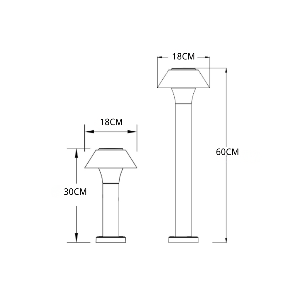 Kar Lampade LED da esterno a colonna dal design minimalista
