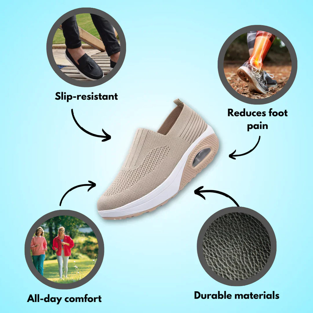 NovaFlex Orthopädische Damensportschuhe für geschwollene Füße und Linderung von Wassereinlagerungen