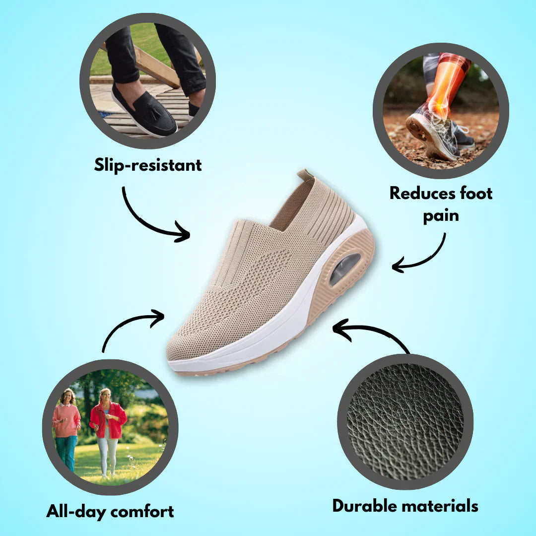 NovaFlex Orthopädische Damensportschuhe für geschwollene Füße und Linderung von Wassereinlagerungen