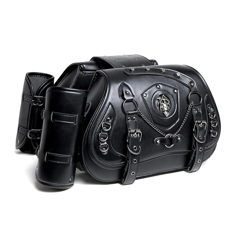 Sac de moto crâne steampunk