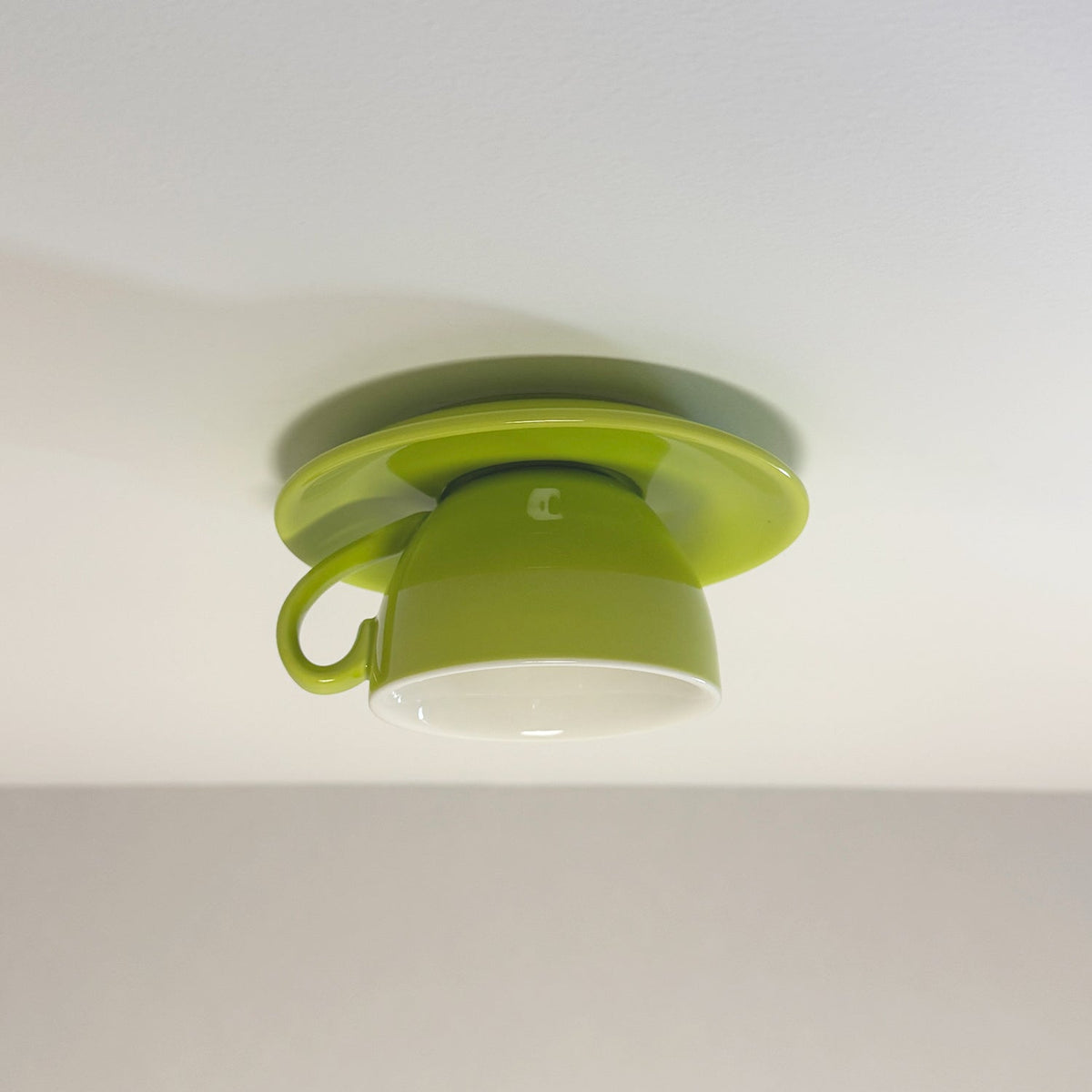 Aria Modern Coffee Cups Ceramic Flush Ceiling Lighting - Neutralighting