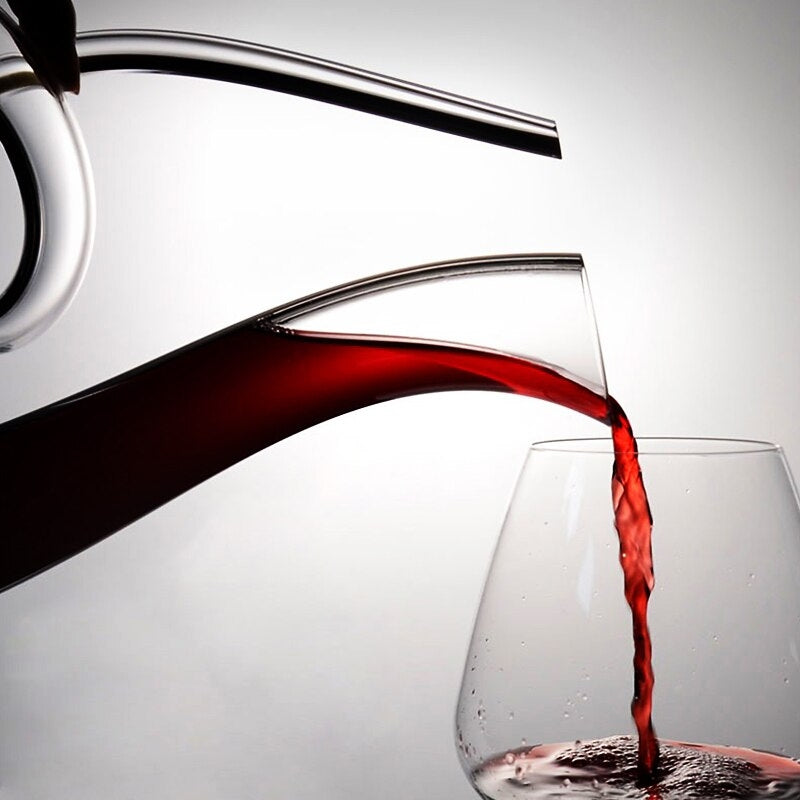 Decantador de Vinho em Vidro Cristalino Torcido Mendocino