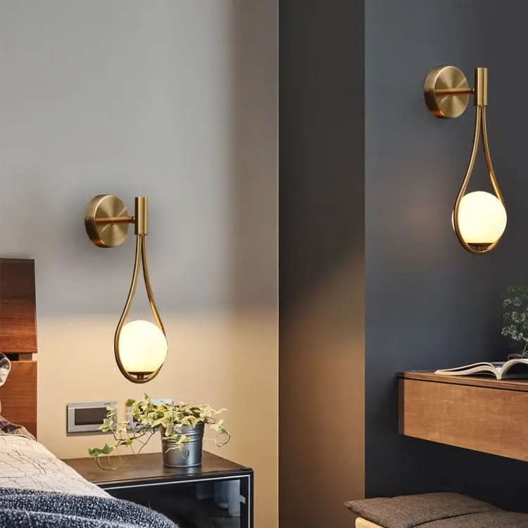 Conjunto de dois candeeiros de parede metálicos NordicNest para casas modernas