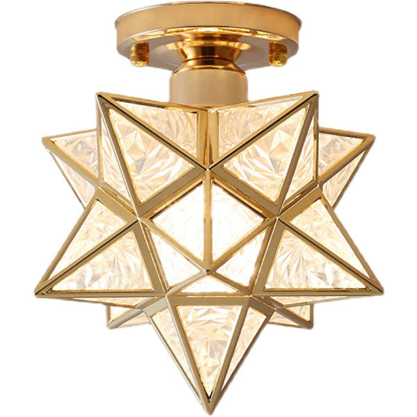 Plafonnier en forme d’étoile - Lampe design à lumière géométrique