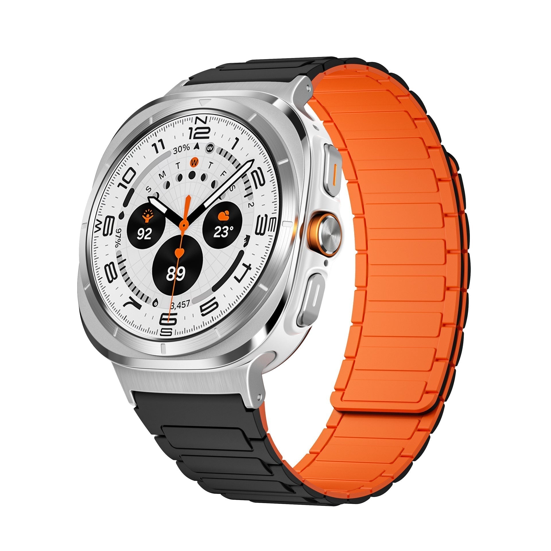 Sports silikon magnetisk rem for Samsung Watch 7 Ultra