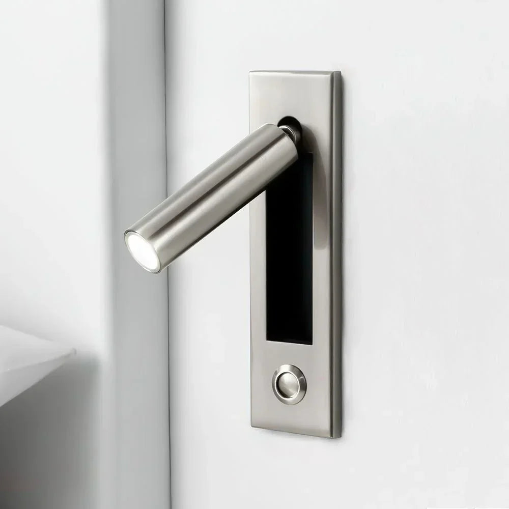 Arisha Modern Rotatable Bedside Sconce, Cylindrical/Square - Lamp Outdoor