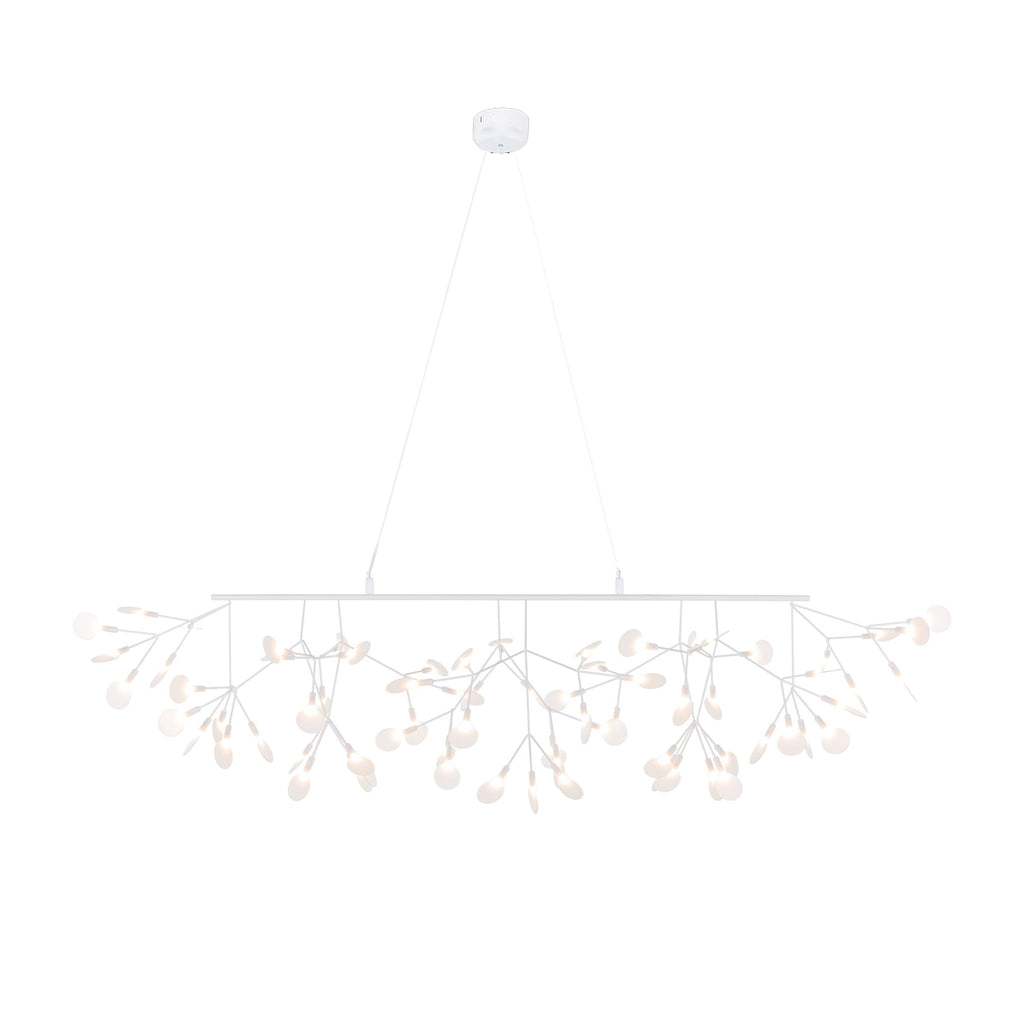 Lustra lang lineær LED-pendellampe - kunstnerisk grendesign, moderne belysning