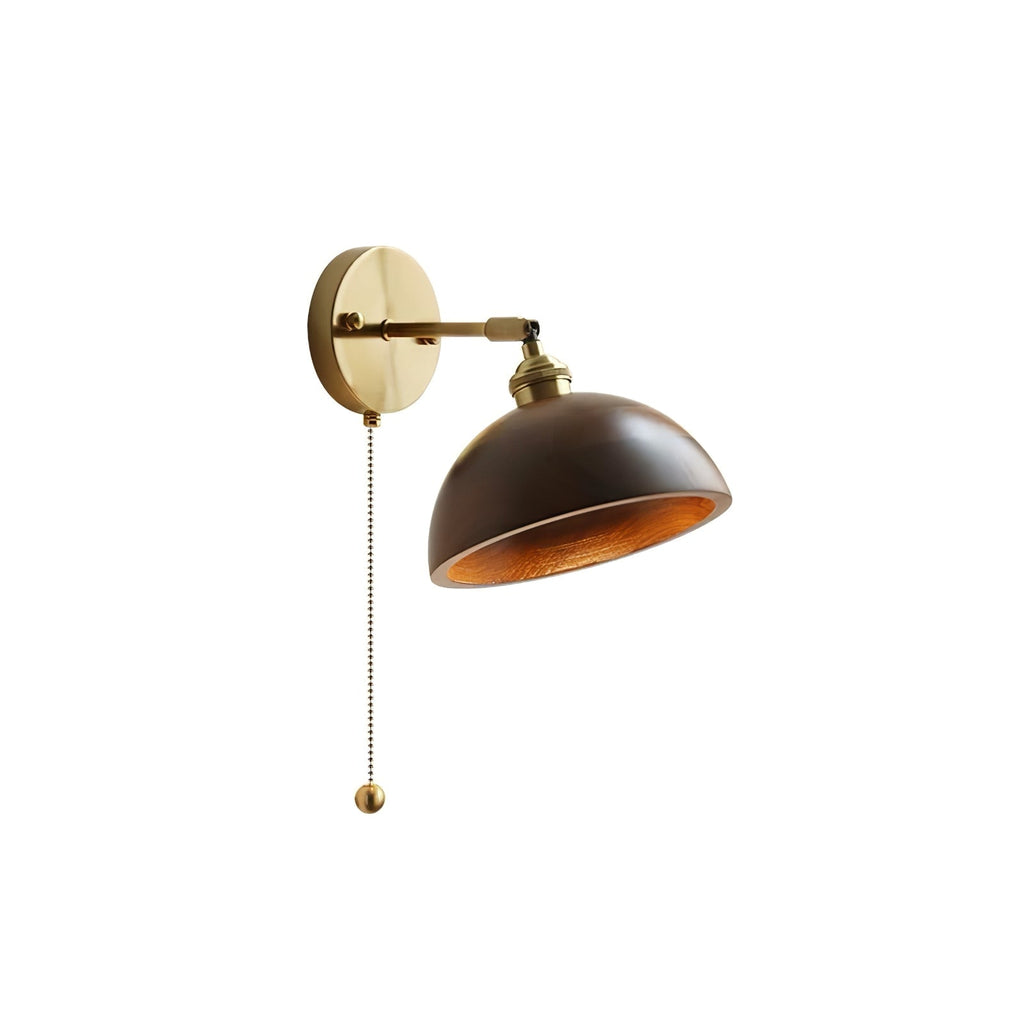 Vintage Wooden Wall Sconce — Artisan Crafted Design