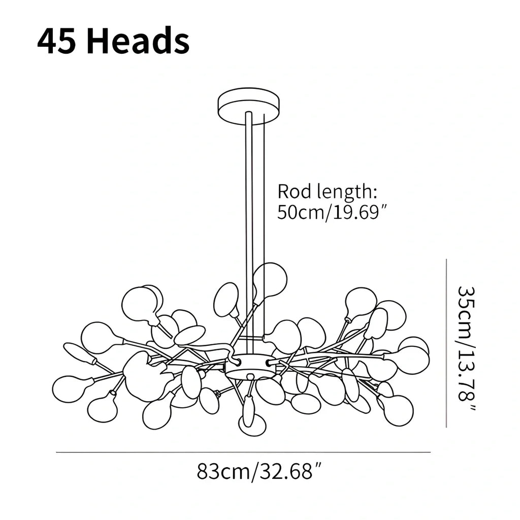 Candeeiro de Teto LED Firefly Sputnik - Orntli