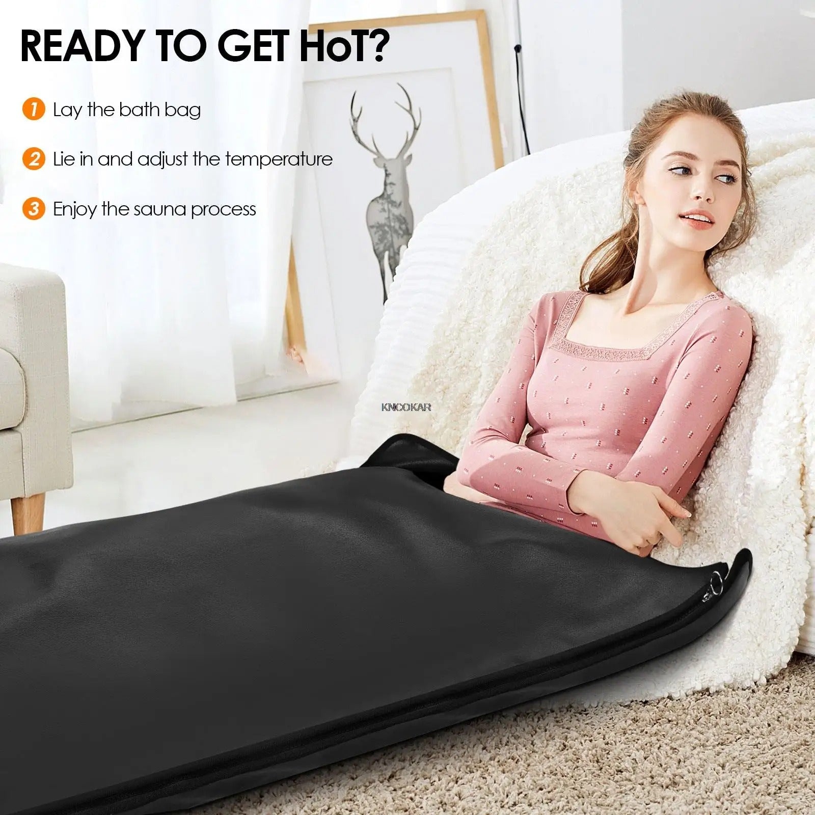 Coperta Detox a Infrarossi LumaGlow - Terapia Portatile Riscaldata per il Rilassamento