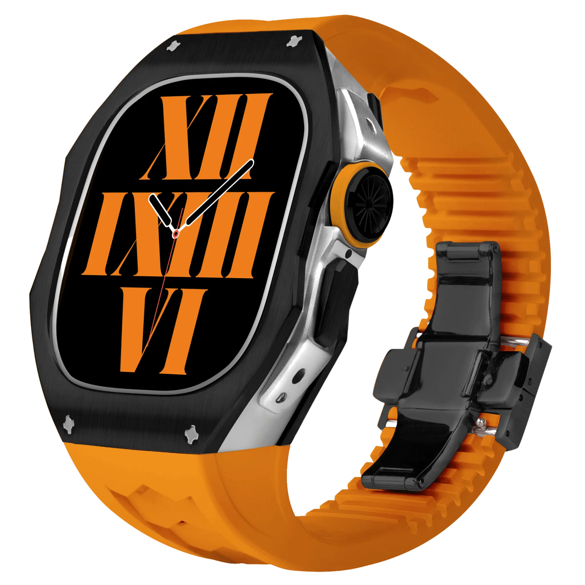 Titán tok és szilikon szíj Apple Watch Ultra-hoz