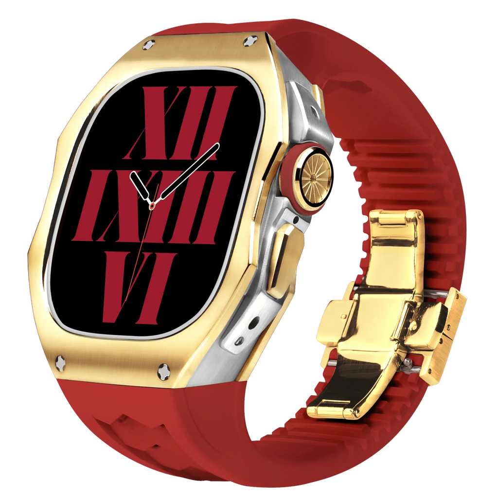 Titán tok és szilikon szíj Apple Watch Ultra-hoz