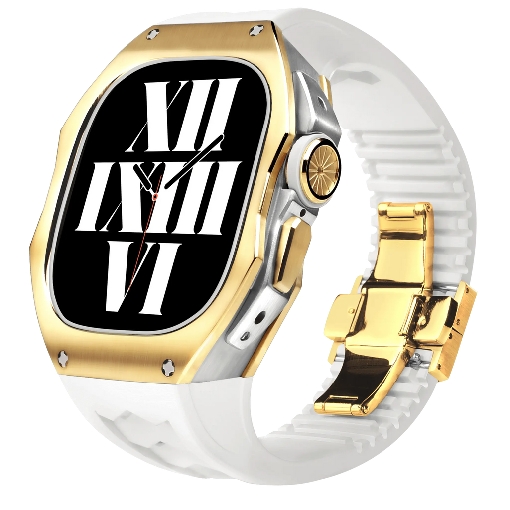 Titán tok és szilikon szíj Apple Watch Ultra-hoz