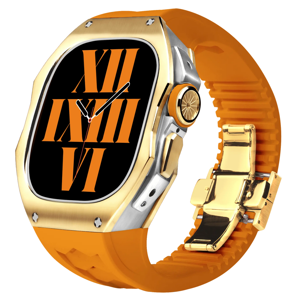 Titán tok és szilikon szíj Apple Watch Ultra-hoz