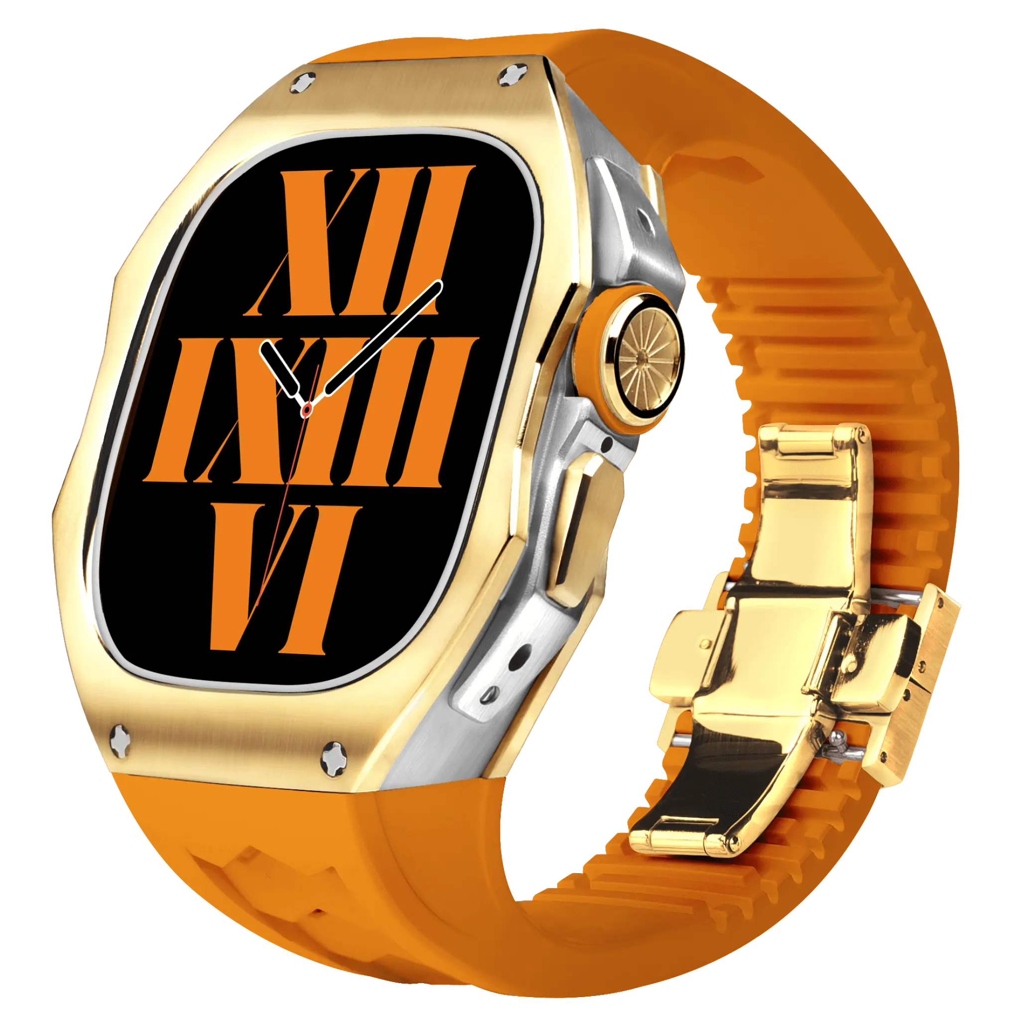 Titán tok és szilikon szíj Apple Watch Ultra-hoz
