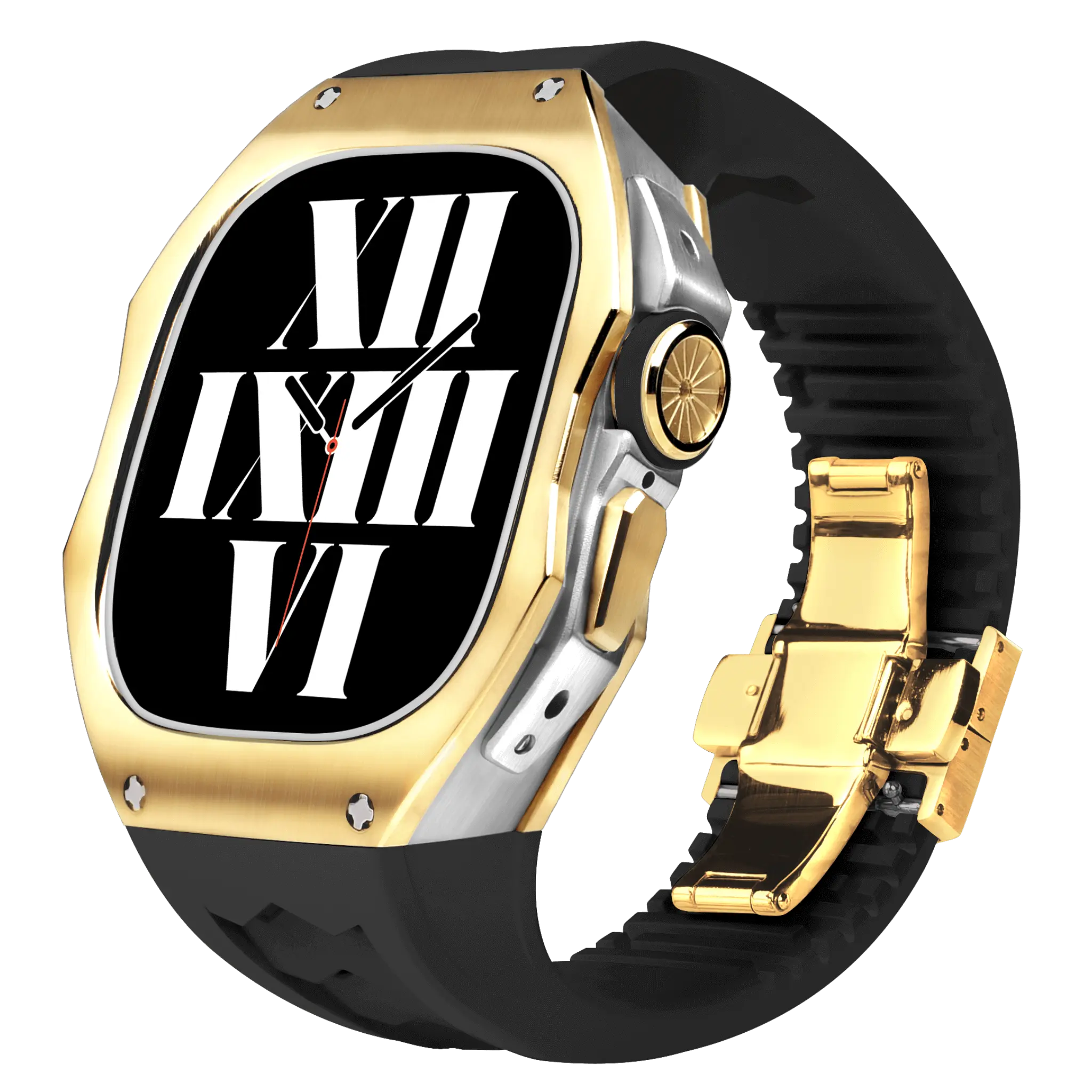 Titán tok és szilikon szíj Apple Watch Ultra-hoz